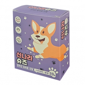 와우 신나라 일회용 강아지 슈즈 중형 20매