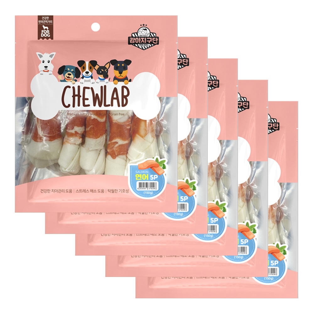 츄렙 연어 딩고껌 5p x5