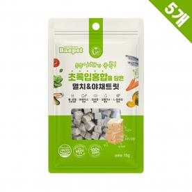 베이펫 초록입홍합 담은 멸치&야채트릿 15g x5