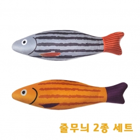 페로가토 캣닢 토이 줄무늬물고기 2종 세트