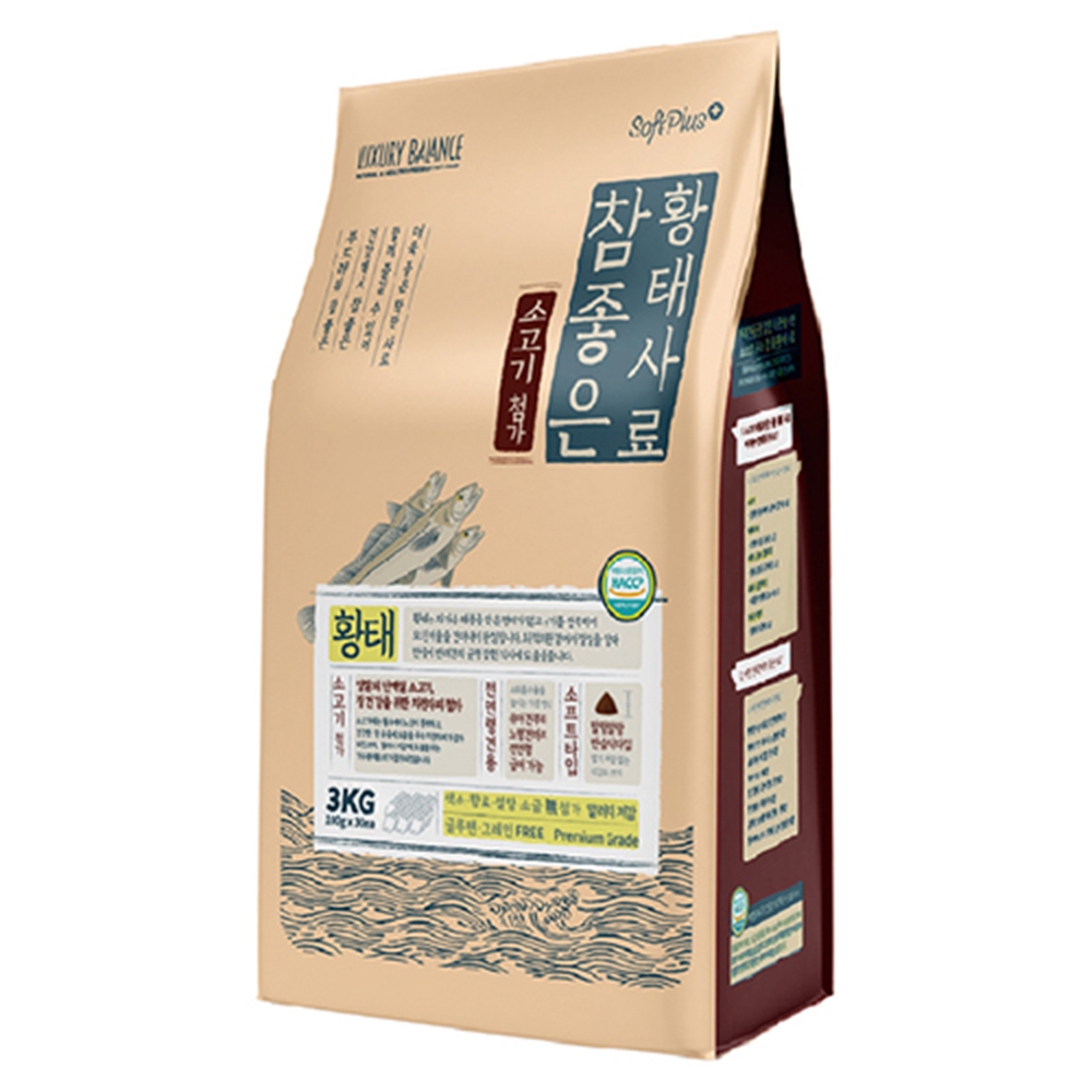 럭셔리 발란스 참좋은 황태사료 소고기 3Kg