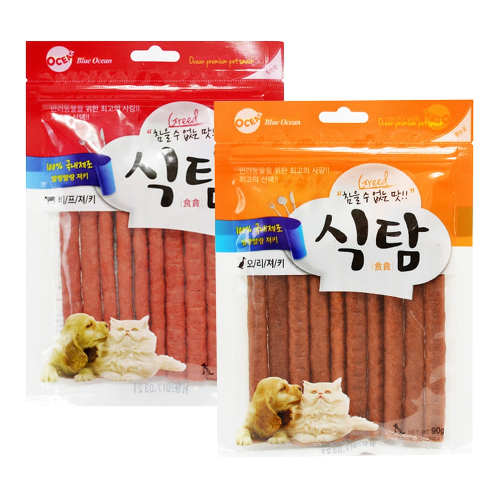 식탐 져키간식 90g 2종콤보