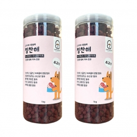 칭찬해 노즈워크 미니바이트 소고기 1Kg x2