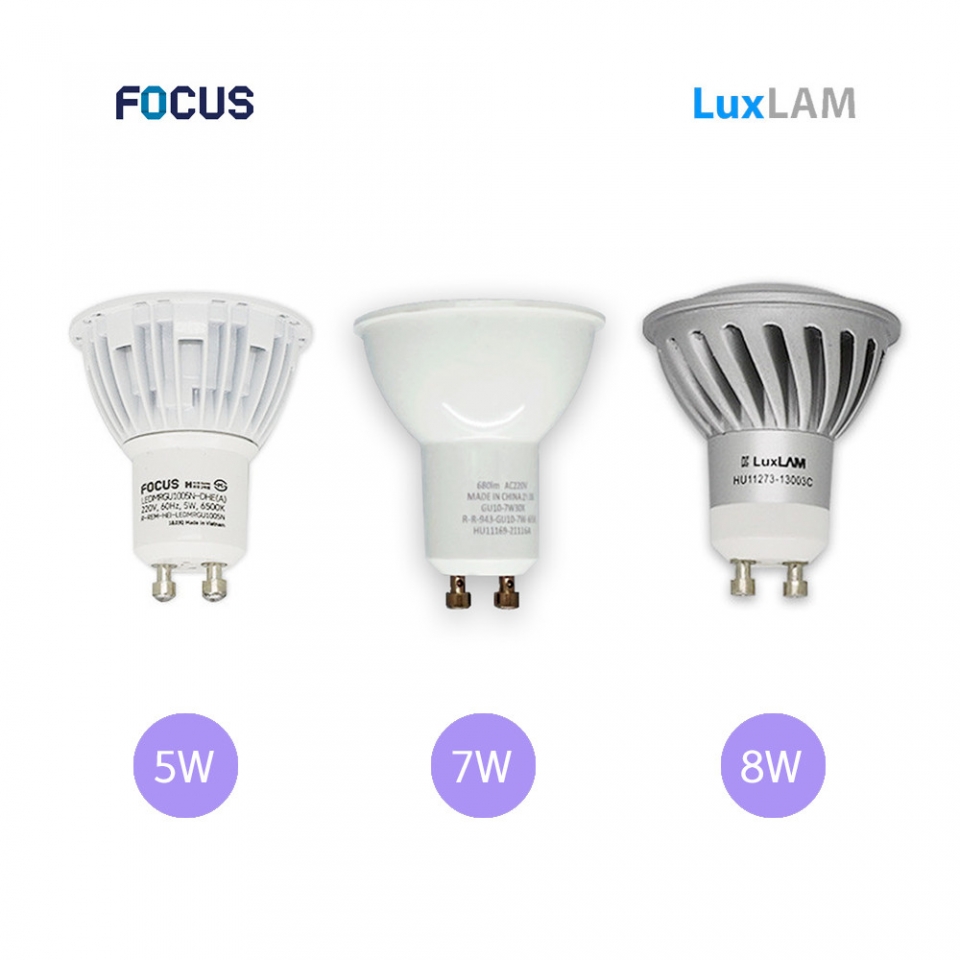 LED GU10 룩스램 포커스 5W 7W 8W