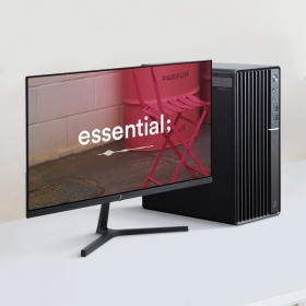 주연테크 D1v32GV22FX-B 블랙AMD 라이젠3 3200G+22인치 데스크탑 모니터 패키지 PC