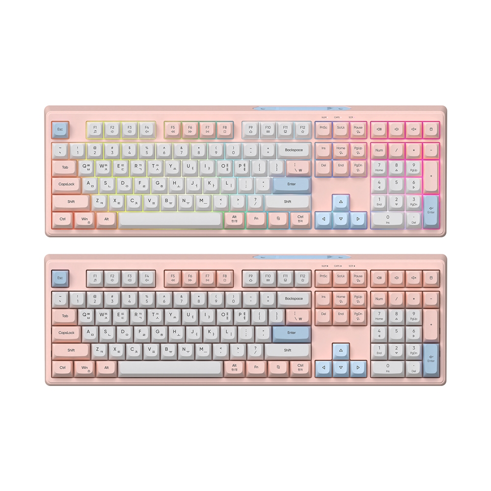 긱스타 GK01 멤브레인 키보드 핑크 USB-C 사무용 게임용
