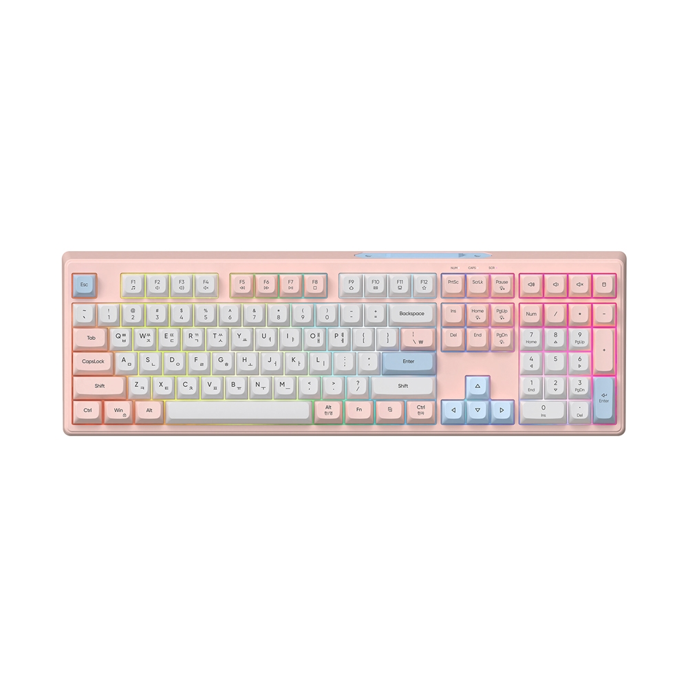 긱스타 GK01 멤브레인 키보드 핑크 USB-C 사무용 게임용