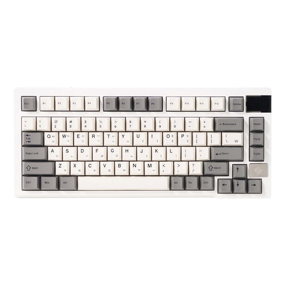 긱스타 JK08 PBT 유무선 RGB 가스켓 게이밍 기계식 키보드 스모크 진주