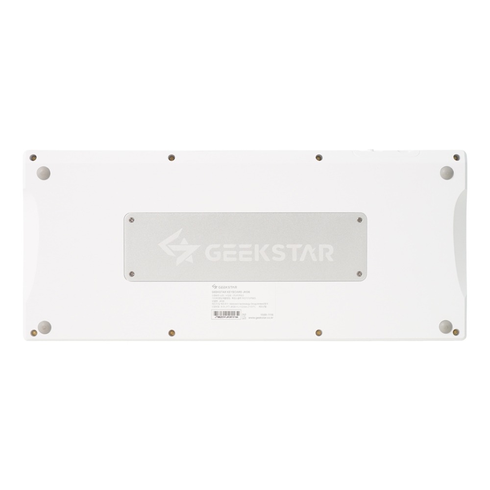 긱스타 JK08 PBT 유무선 RGB 가스켓 게이밍 기계식 키보드 스모크 진주