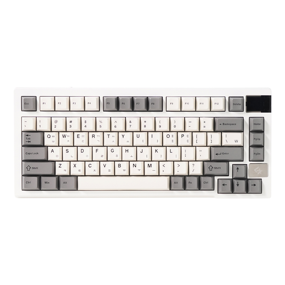 긱스타 JK08 PBT 유무선 RGB 가스켓 게이밍 기계식 키보드 스모크 진주