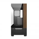 주연테크 카운터 D6 우드스타일 미들타워 ATX PC 케이스 블랙