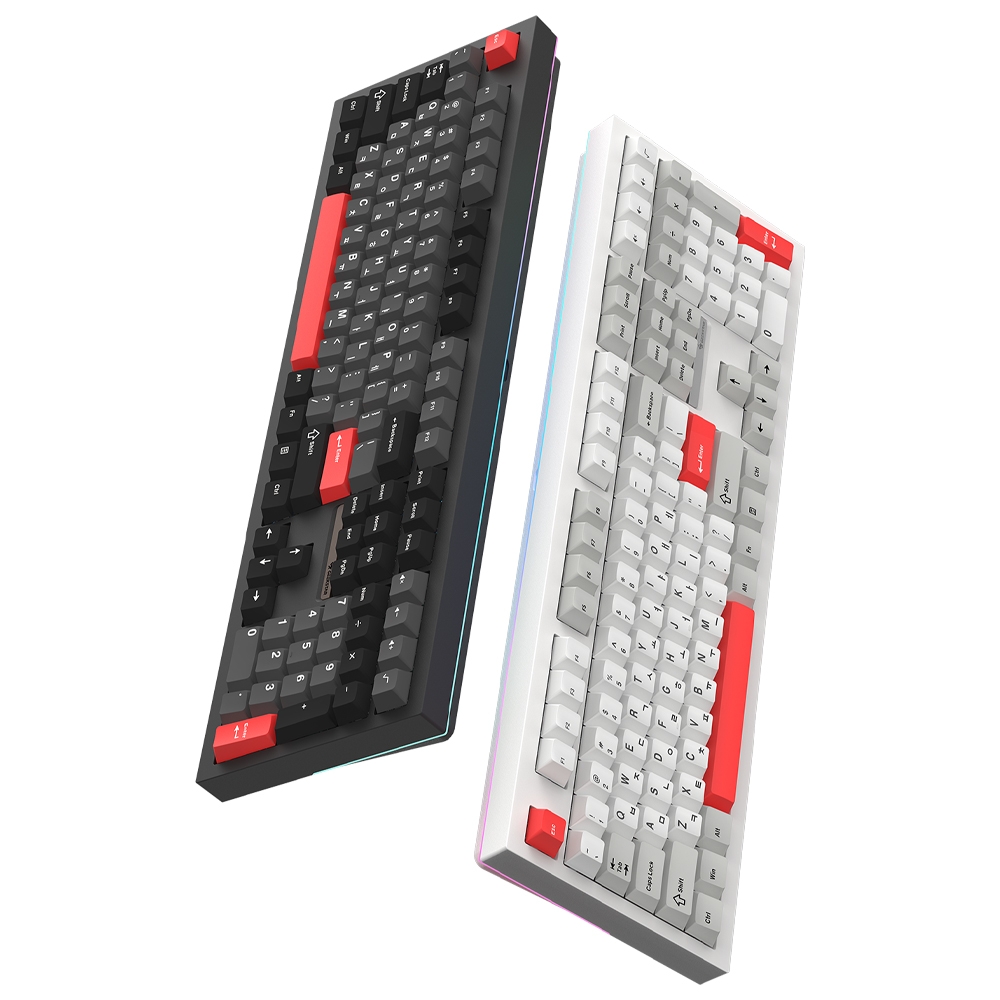긱스타 GKG108L 유무선 리니어 기계식 키보드 풀배열 게이밍 사무용 가스켓 HMX 몽돌