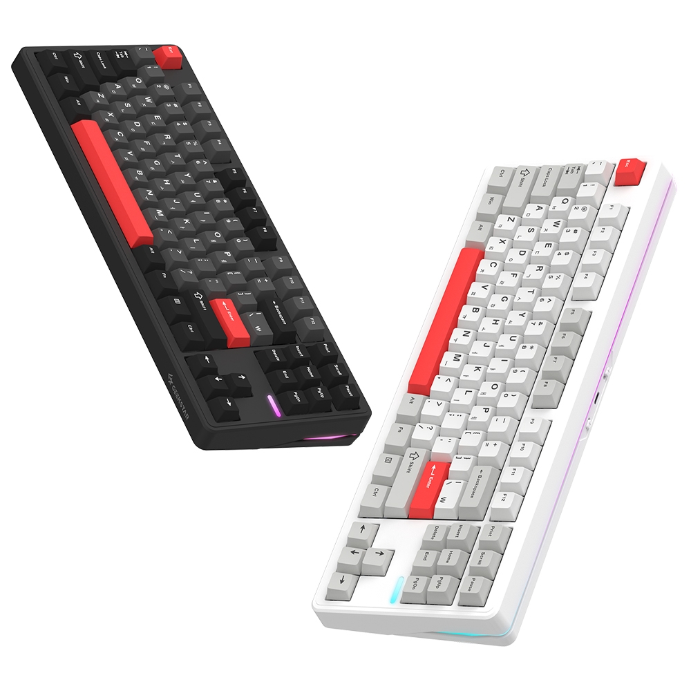 긱스타 GKG87L 유무선 리니어 기계식 키보드 텐키리스 게이밍 사무용 가스켓 HMX 몽돌