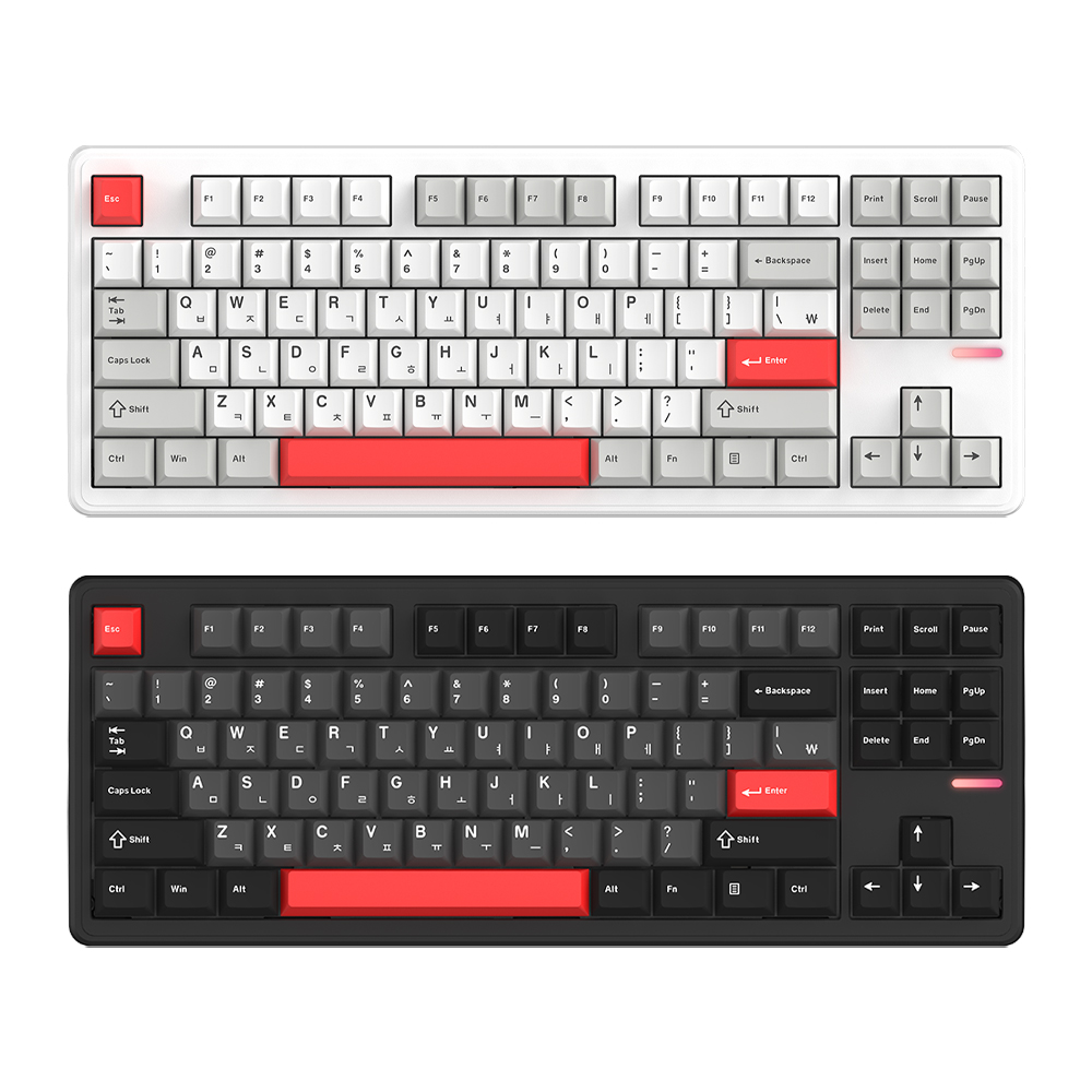 긱스타 GKG87R 유무선 저소음 기계식 키보드 텐키리스 게이밍 사무용 가스켓 HMX 선셋