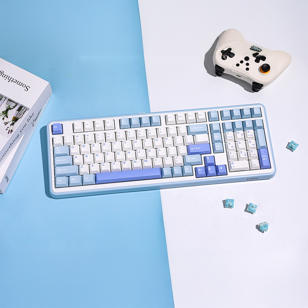 EPOMAKER 에포메이커 TH99 유무선 기계식 키보드 3모드 핫스왑 정식수입 AS가능 화이트 블루