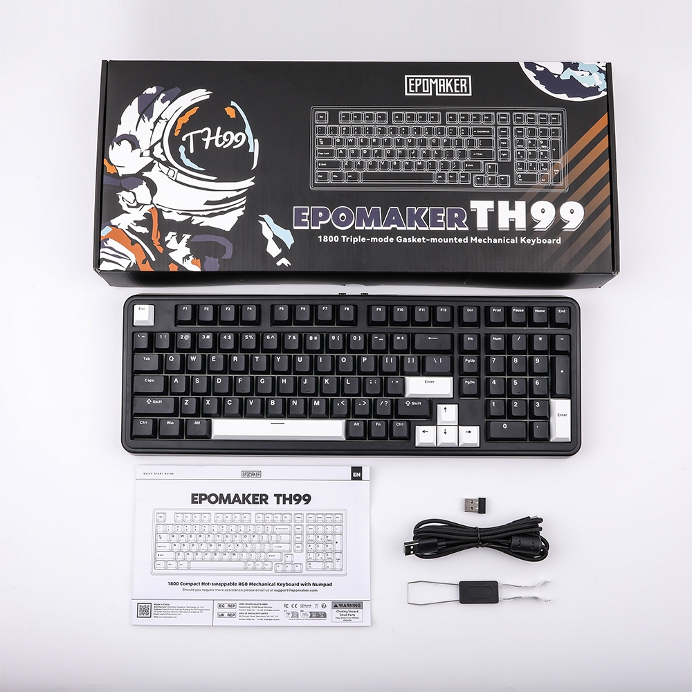 EPOMAKER 에포메이커 TH99 유무선 기계식 키보드 3모드 핫스왑 정식수입 AS가능 블랙