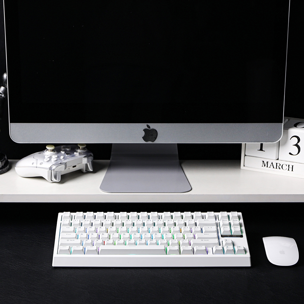 EPOMAKER 에포메이커 G84 유무선 기계식 키보드 3모드 VIA지원 핫스왑 정식수입 AS가능 화이트