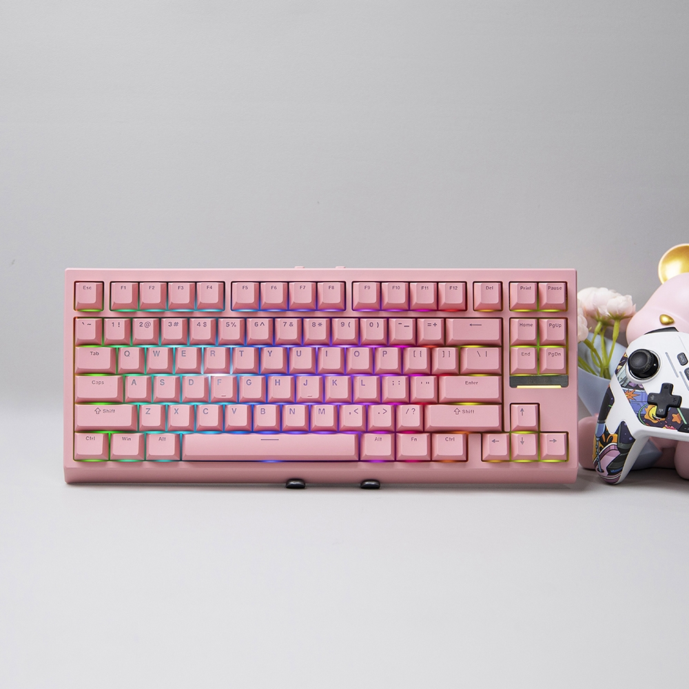 EPOMAKER 에포메이커 G84 유무선 기계식 키보드 3모드 VIA지원 핫스왑 정식수입 AS가능 핑크