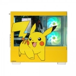 주연테크 포켓몬스터 피카츄ARGB BTF 미니타워UV 코팅 인쇄 강화유리 PC 케이스