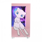 주연테크 포켓몬스터 뮤ARGB BTF 미니타워UV 코팅 인쇄 강화유리 PC 케이스