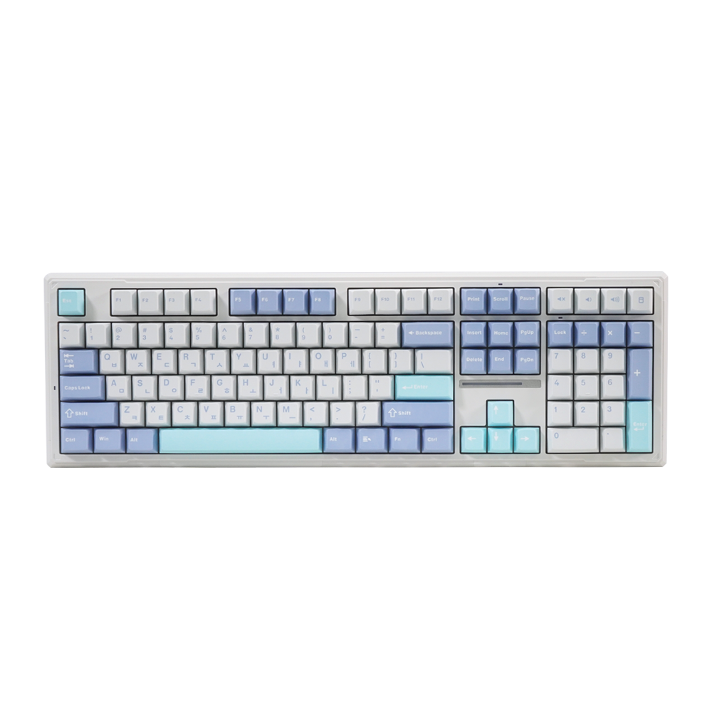 긱스타 GKG108AQ 유무선 기계식 키보드 풀배열 가스켓 리니어 게이밍 사무용 아쿠아축