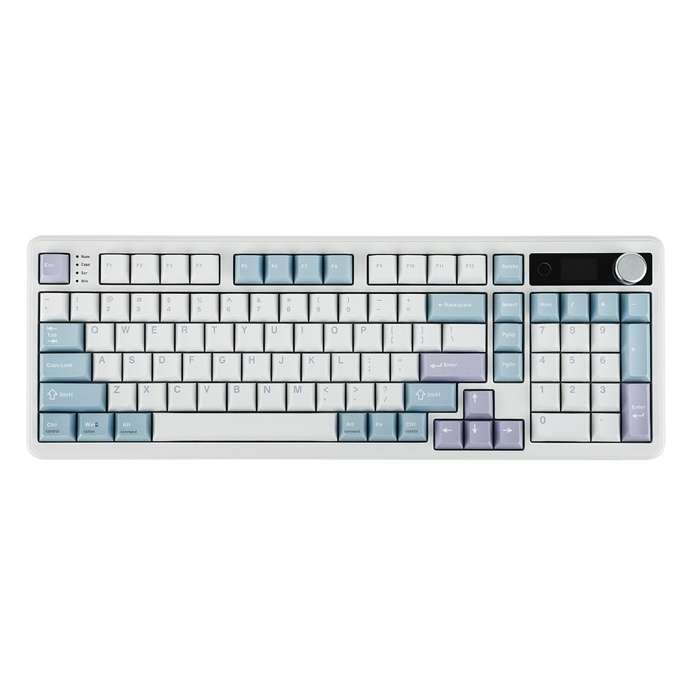 EPOMAKER 에포메이커 TH99 PRO 유무선 게이밍 기계식 키보드 3모드 핫스왑 풀배열 정식수입 AS가능 영문각인 화이트블루