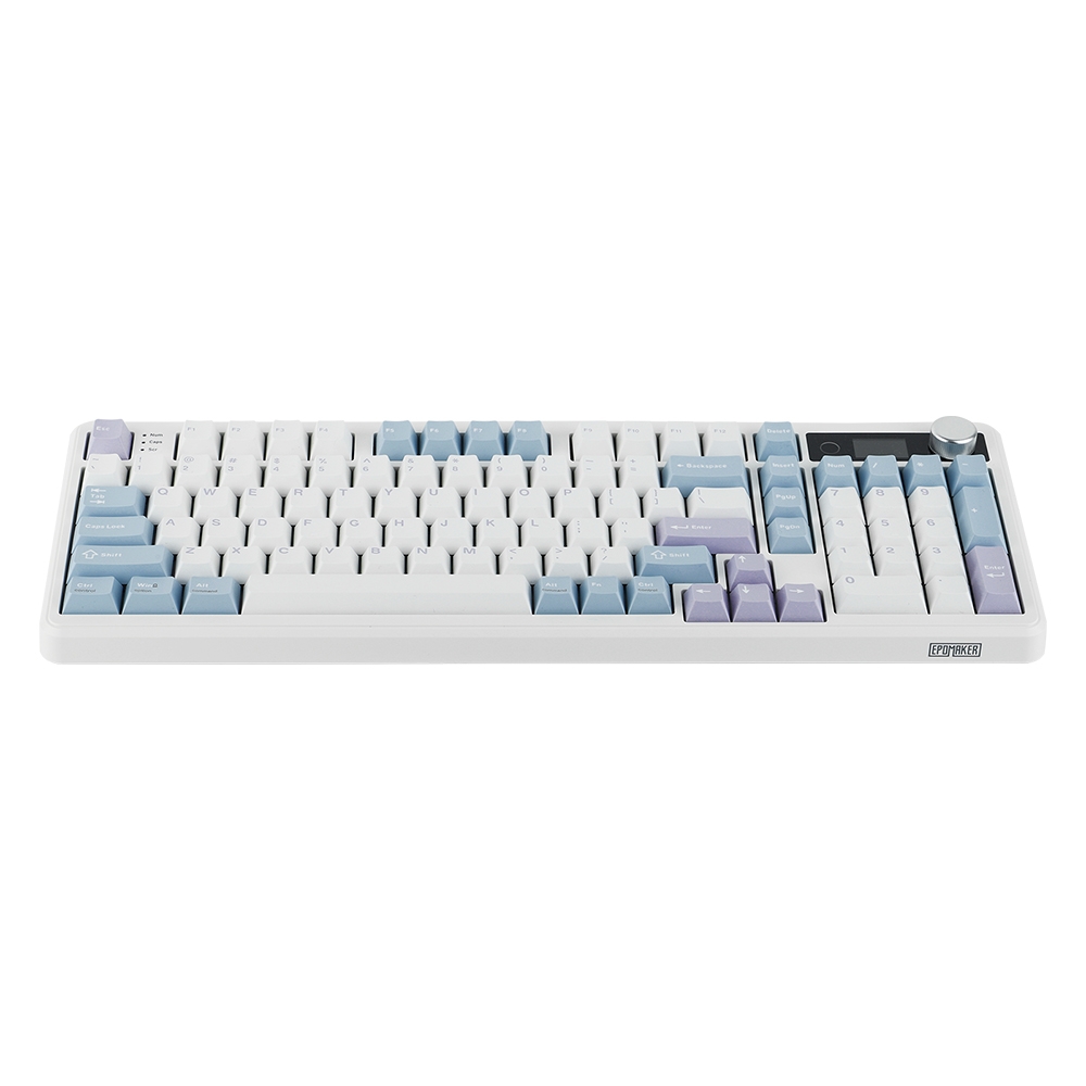 EPOMAKER 에포메이커 TH99 PRO 유무선 게이밍 기계식 키보드 3모드 핫스왑 풀배열 정식수입 AS가능 영문각인 화이트블루