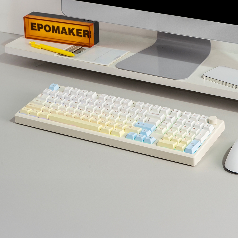 EPOMAKER 에포메이커 Galaxy100 Lite 유무선 게이밍 기계식 키보드 3모드 핫스왑 정식수입 AS가능 위스테리아리니어축