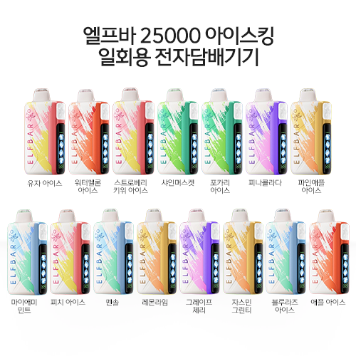 엘프바 25000 아이스킹 일회용 전자담배기기