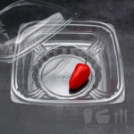 사각샐러드,과일,반찬용기(TY-434) 투명 600세트 PET 일회용기