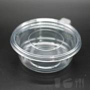 (500-1)EH-125파이(중) 600개세트 350ml 125x45mm 투명 PET 원형반찬통 샐러드용기