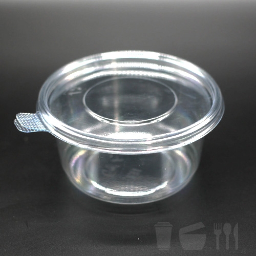 EH-125파이(대) 600개세트 400ml 125x60mm 투명PET 원형반찬통 샐러드용기