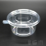 EH-125파이(대) 600개세트 400ml 125x60mm 투명PET 원형반찬통 샐러드용기
