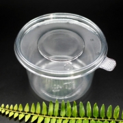 EH-125파이(특대) 600개세트 550ml 125x80mm 투명PET 원형반찬통 샐러드용기