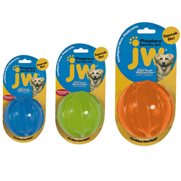 JW 스퀴키볼 강아지 삑삑이 장난감