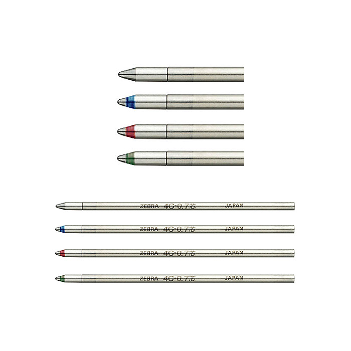 제브라 4C-0.7 볼펜 리필심 0.7mm