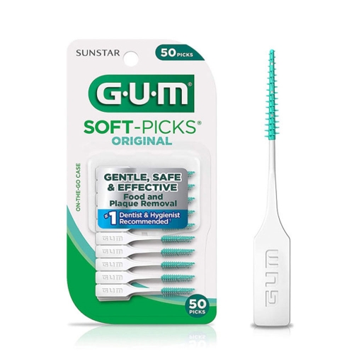 썬스타 GUM 치간칫솔 소프트픽 오리지날 실리콘 치간칫솔 50개입