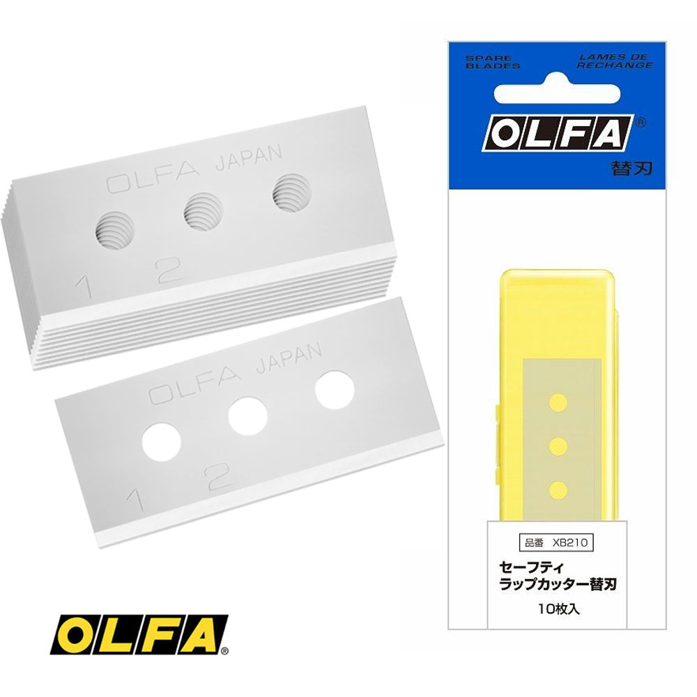 OLFA 올파 랩커터칼 안전커터 SK-10전용 커터날 리필날 10개입