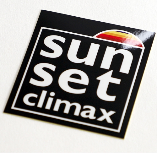 선셋클라이막스 Sunsetclimax 로고 무광 코팅 방수 스티커