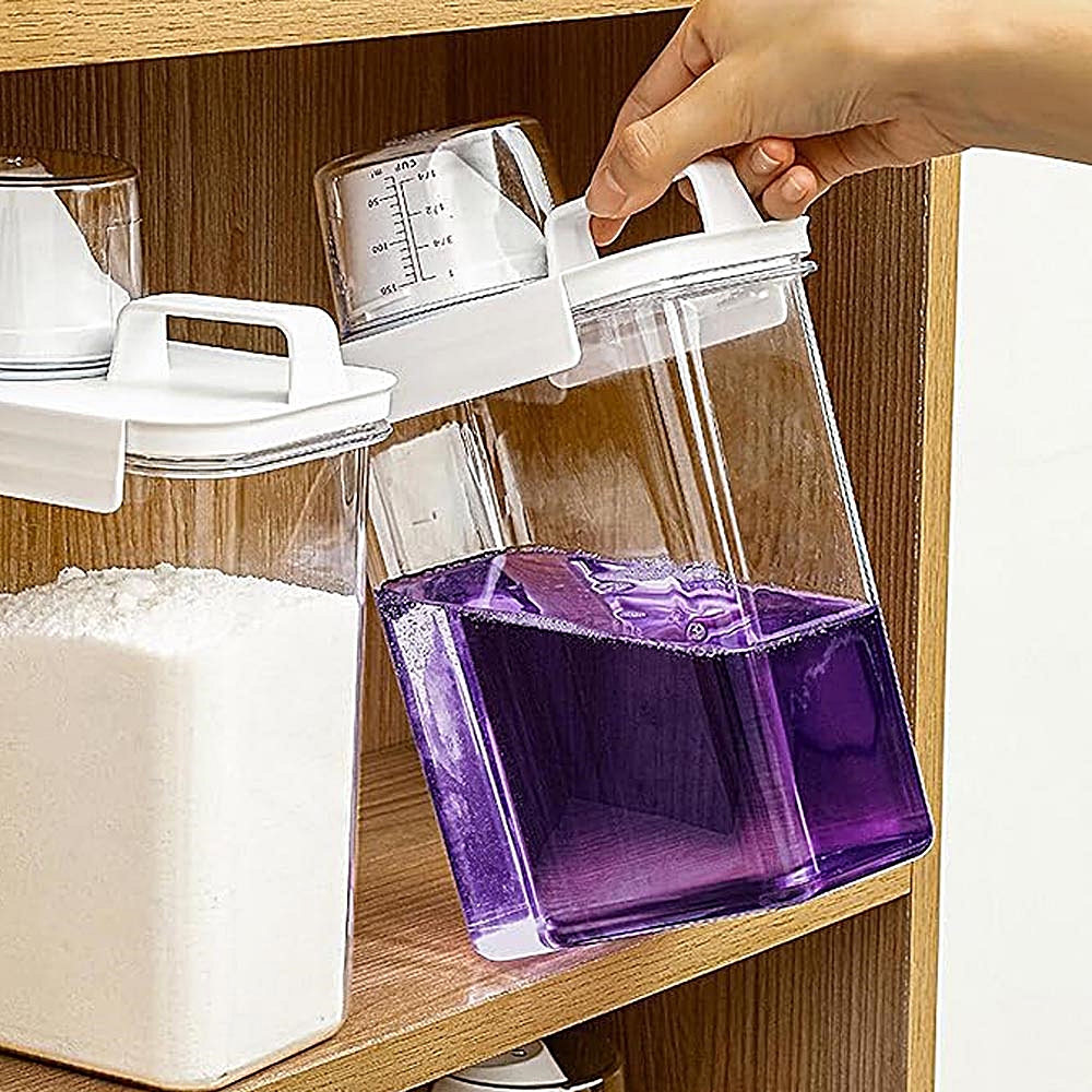바이탑 세제통 물비누 세탁세제 디스펜서 세제소분용기 액체 가루 리필 1800ml