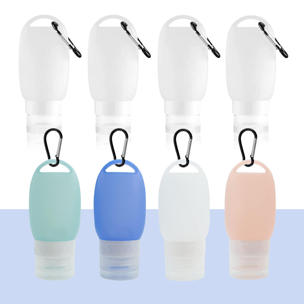 바이탑 휴대용 샴푸통 수영장 실리콘 공병 여행용 튜브용기 40ml 4개 세트
