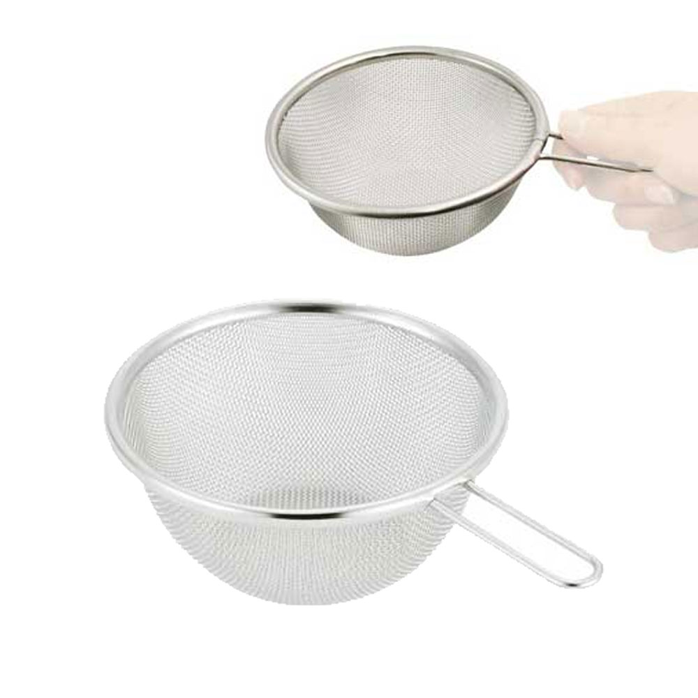 카이 KAI 스텐 소쿠리 올스텐 손잡이 채반 13cm