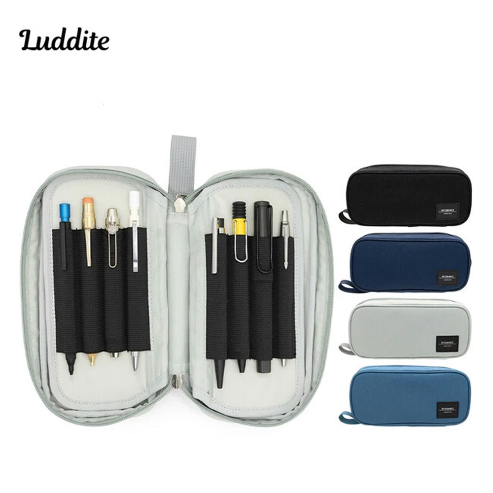 러다이트 레조넌스 버터플라이 라운드 지퍼 펜 파우치 필통
