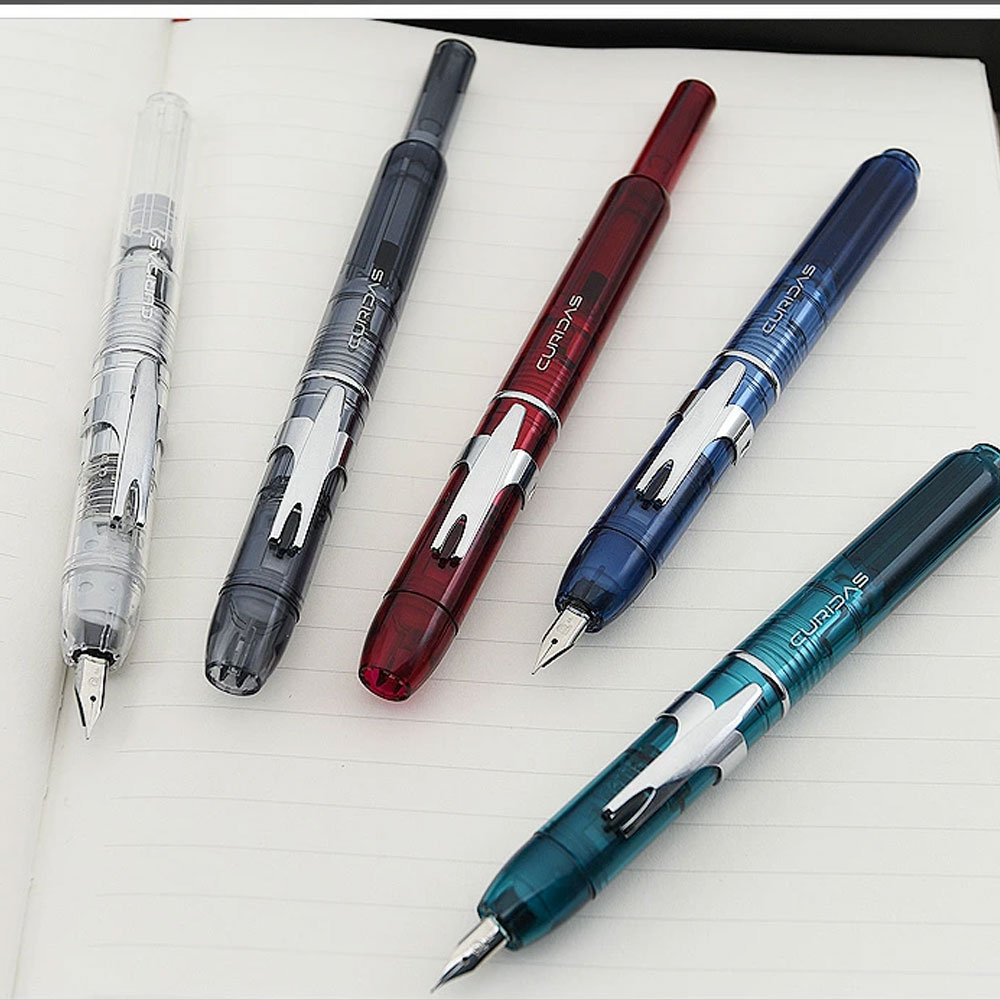 일본 플래티넘 큐리다스 CURIDAS 노크식 만년필 EF F