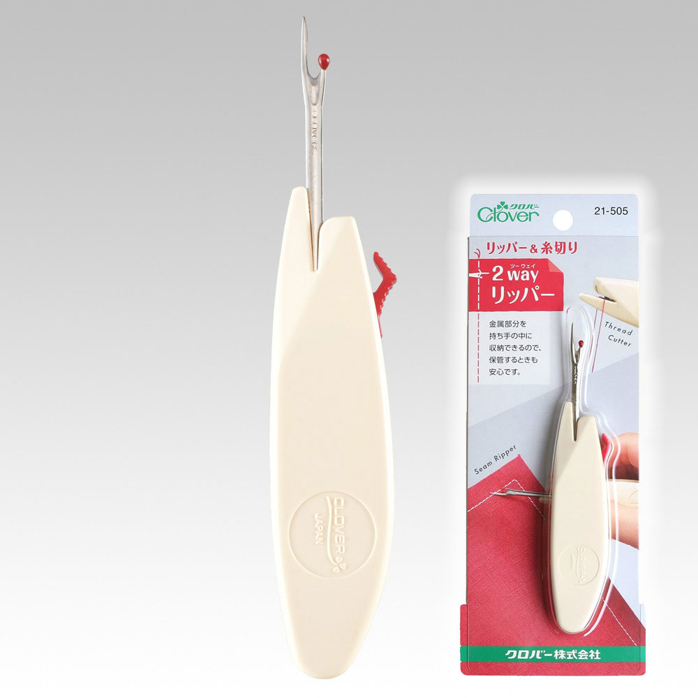 일본 크로바 투웨이 실뜯개 실밥따개 단추구멍칼 니퍼 21-505