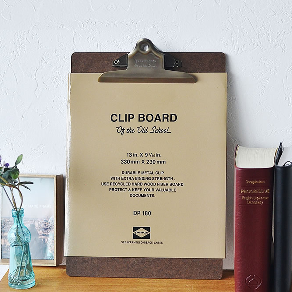 펜코 클립보드 A4 카페 식당 메뉴판 결재판 엔틱 브론즈
