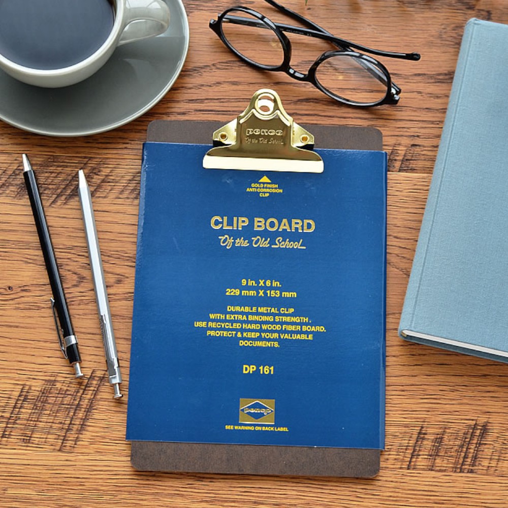 펜코 A5 엔틱 골드 클립보드 카페 식당 테이블 메뉴판 결재판