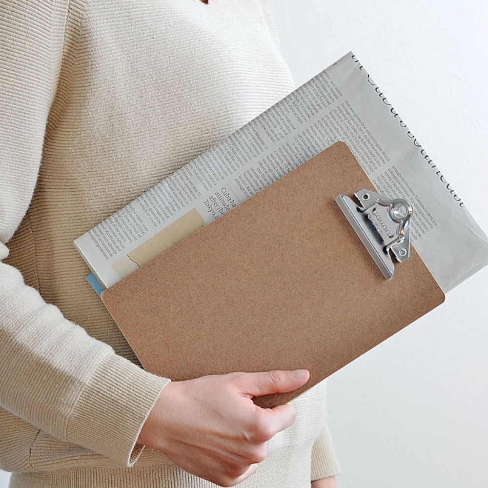 펜코 A5 엔틱 실버 클립보드 레스토랑 카페 메뉴판 결재판