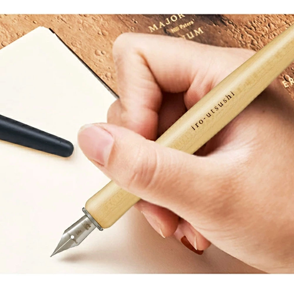 일본 파이롯트 이로우츠시 만년필 우드 딥펜 찍어쓰는 만년필 캘리그라피