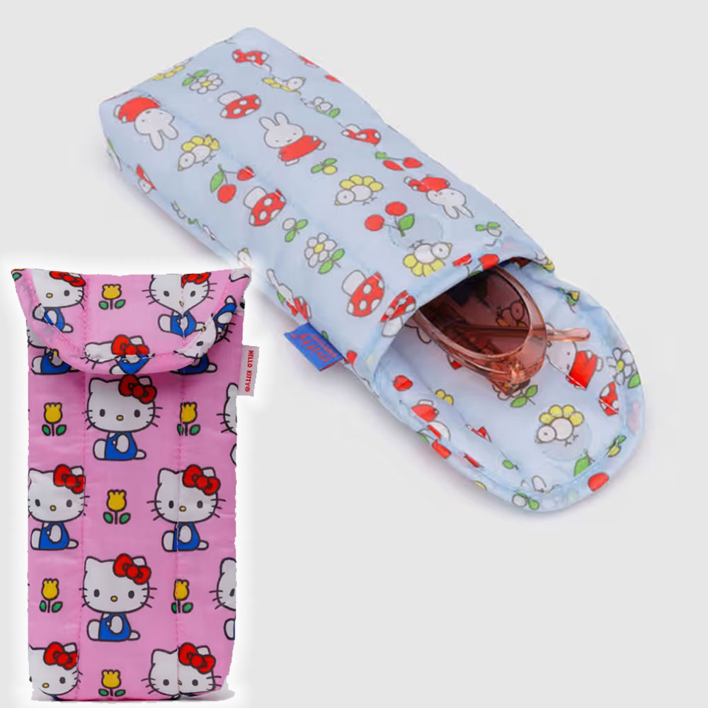 BAGGU 바쿠 선글라스 안경 케이스 패딩파우치 헬로키티 미피